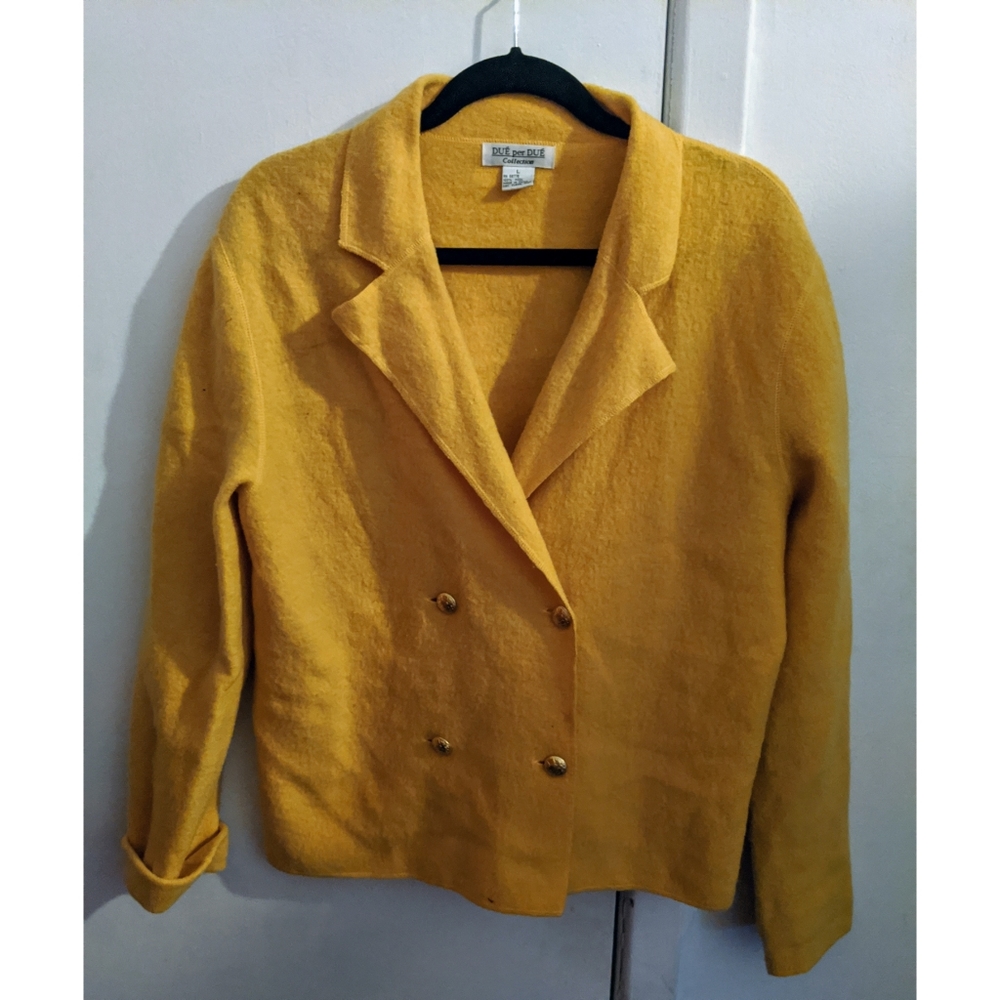 Vintage Due per Due Collection Wool Cardigan Jacket L Retro Spring